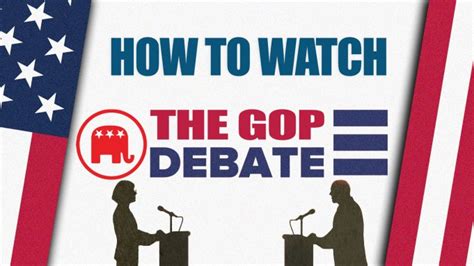 how to watch replican debate|republican presidential debate.